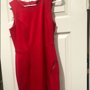 NWOT Banana Republic Red Dress with Pockets